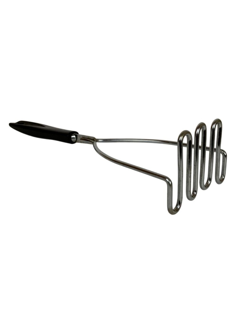 Vintage Ekco Metal Potato Masher With Black Plastic Handle Kitchen Utensil